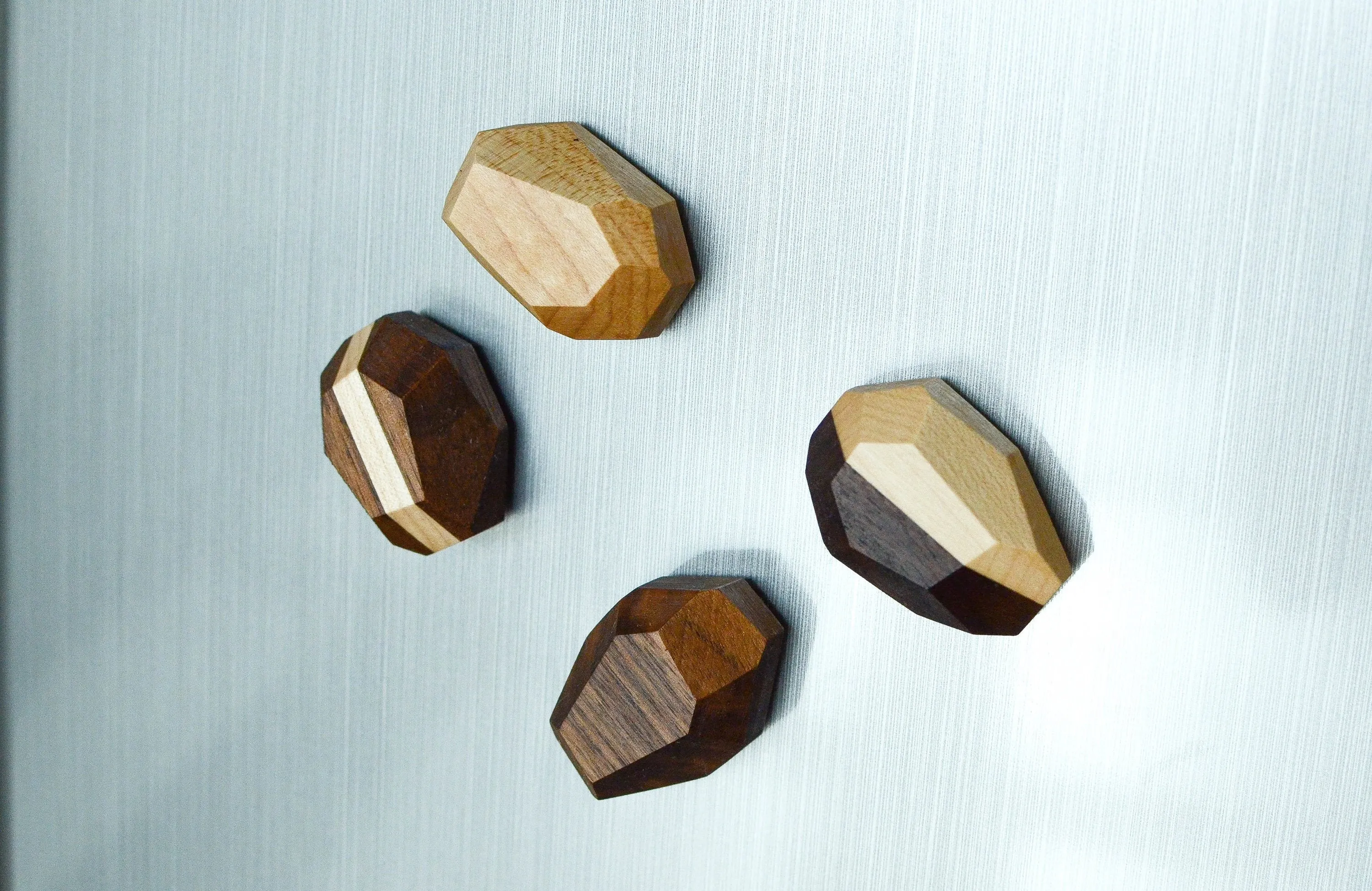 Geometric Wooden Magnets