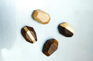 Geometric Wooden Magnets