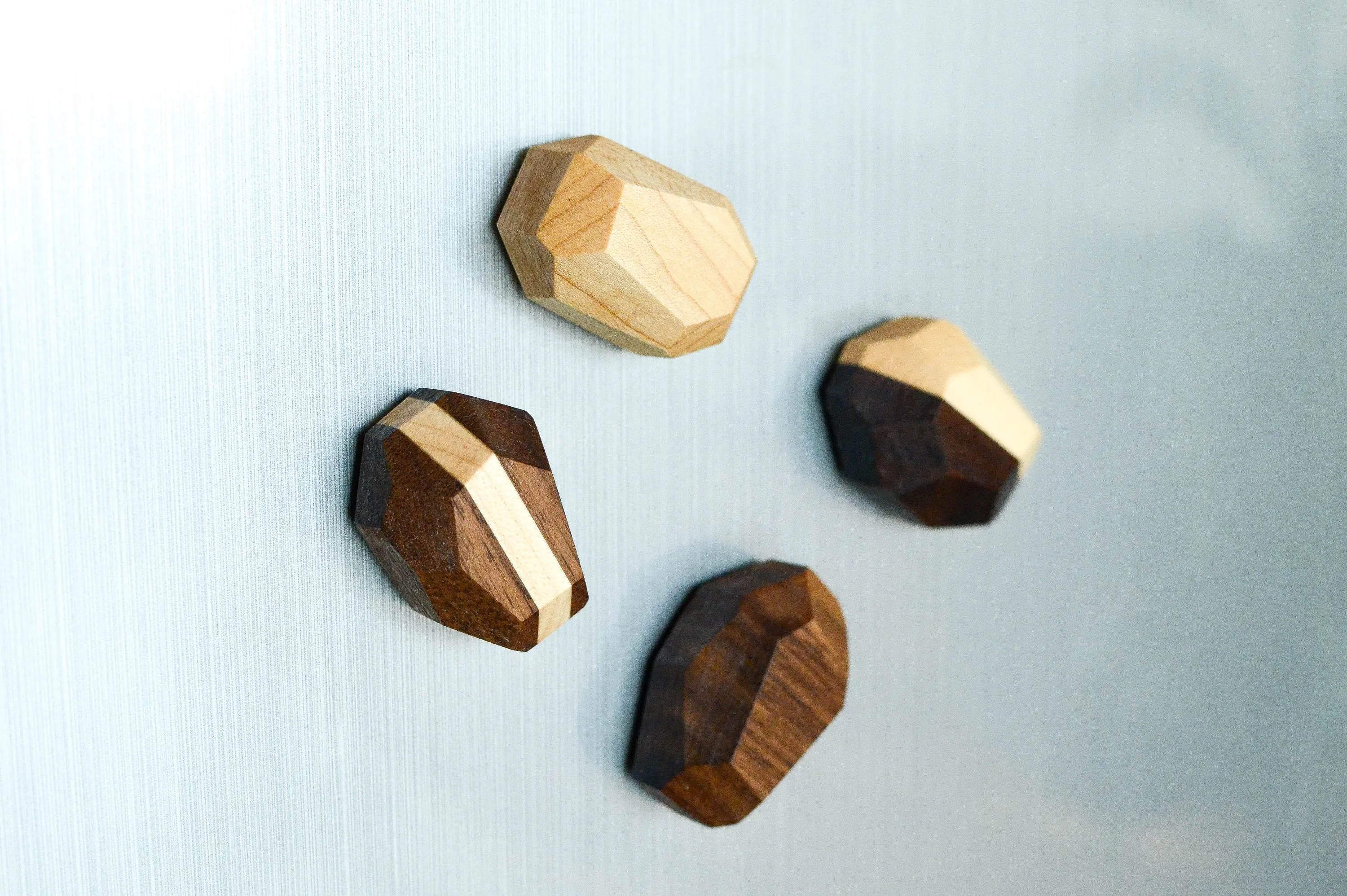 Geometric Wooden Magnets