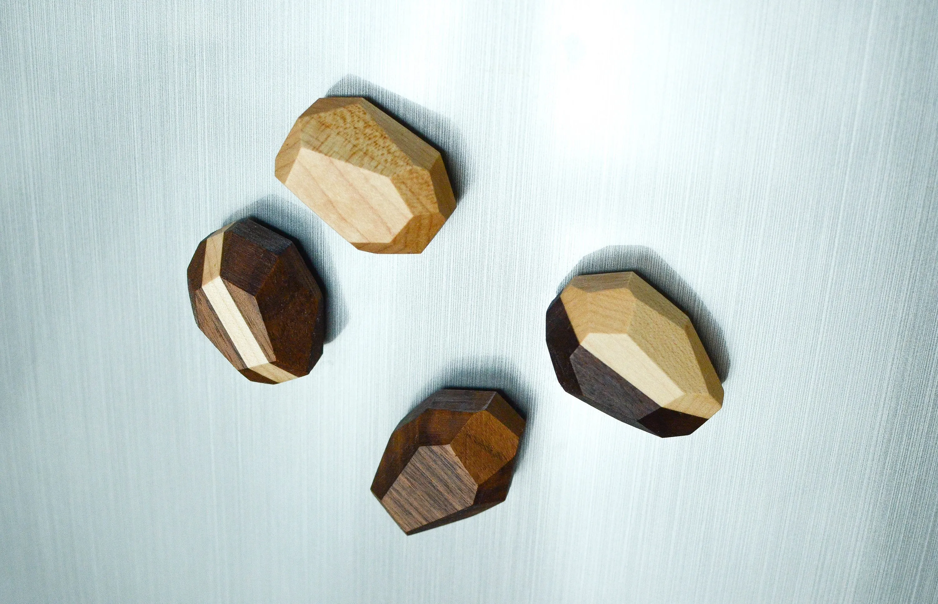 Geometric Wooden Magnets