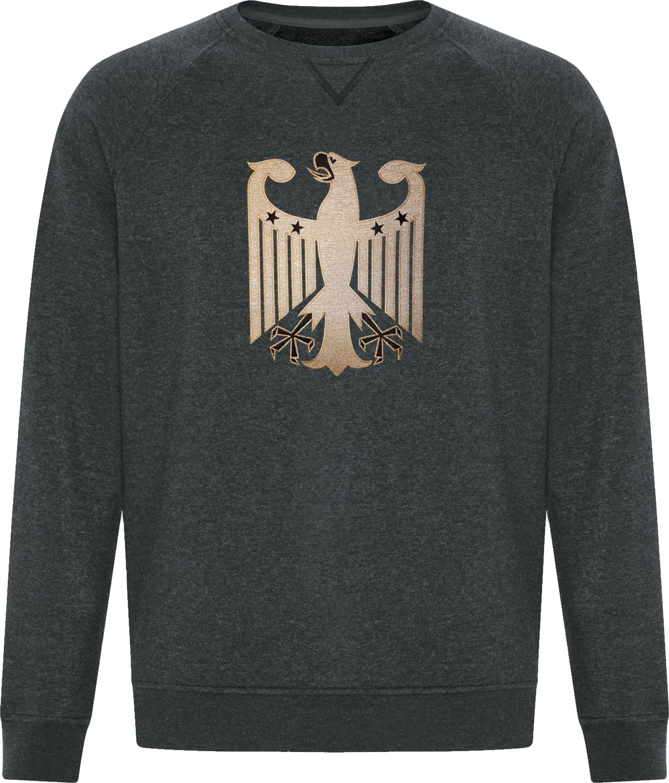 Germany Premium Crew Neck Sweater Dark Heather