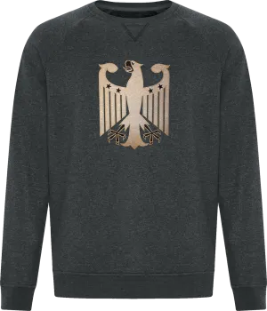 Germany Premium Crew Neck Sweater Dark Heather