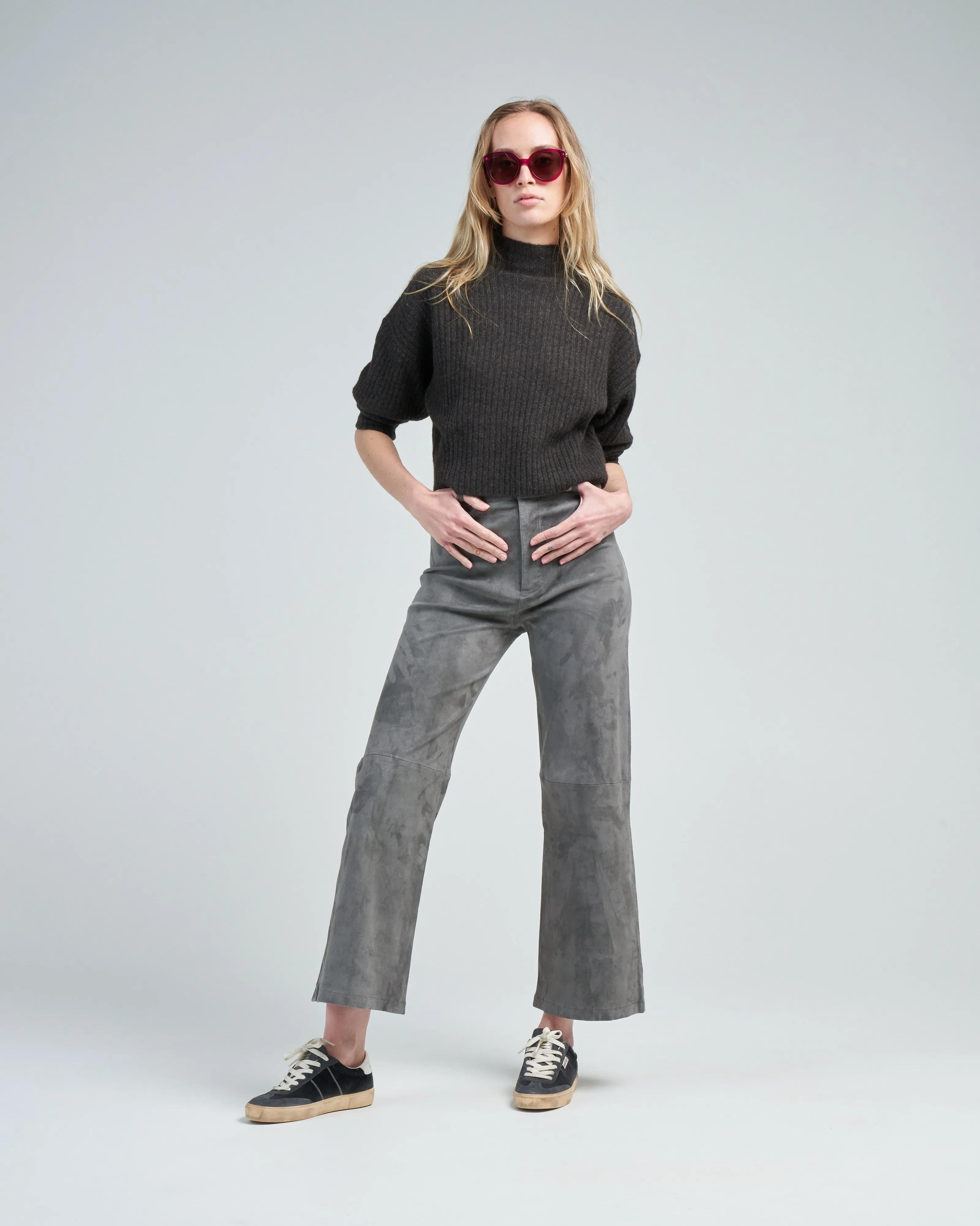 giacinta stretch suede pant