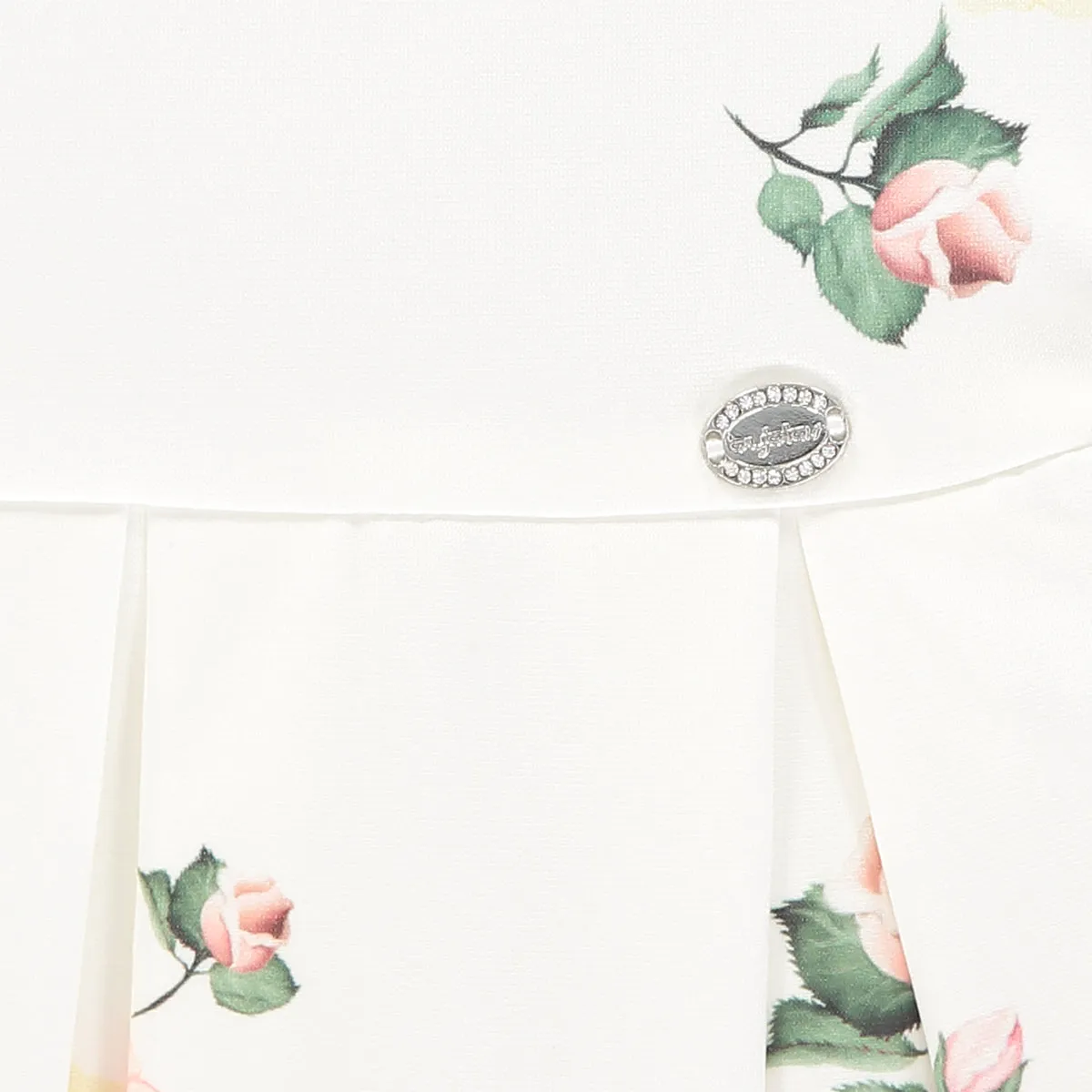 Girls Floral White Dress