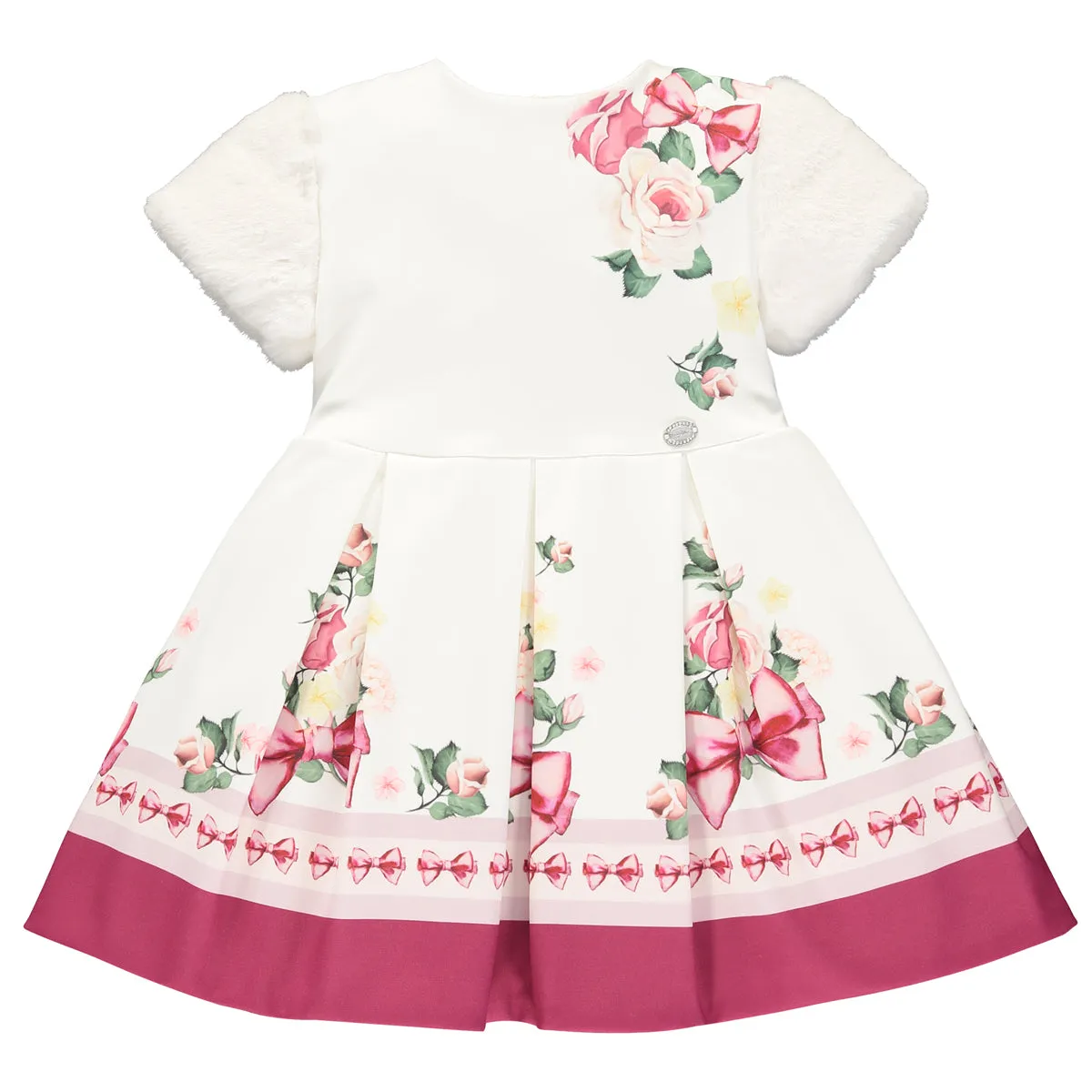 Girls Floral White Dress