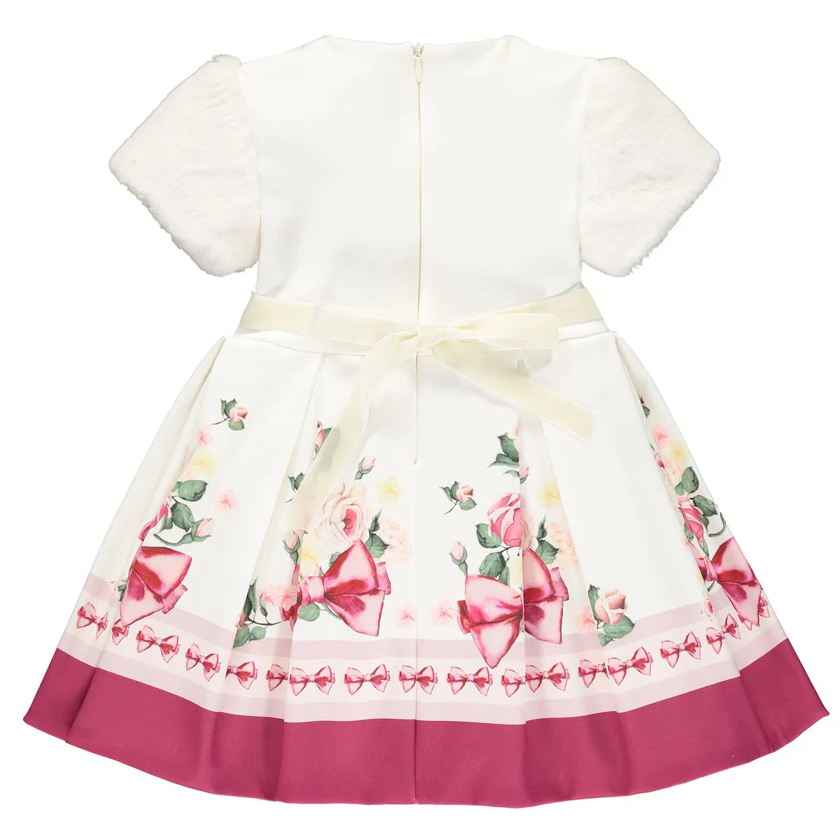 Girls Floral White Dress
