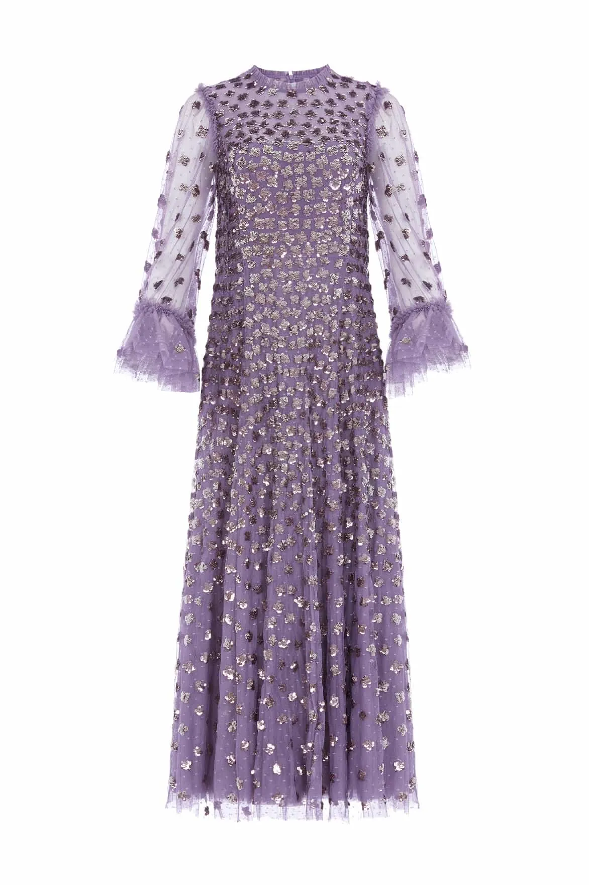 Glisten Long Sleeve Ankle Gown