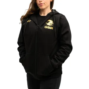 Gold Britannia Zip Up Jacket