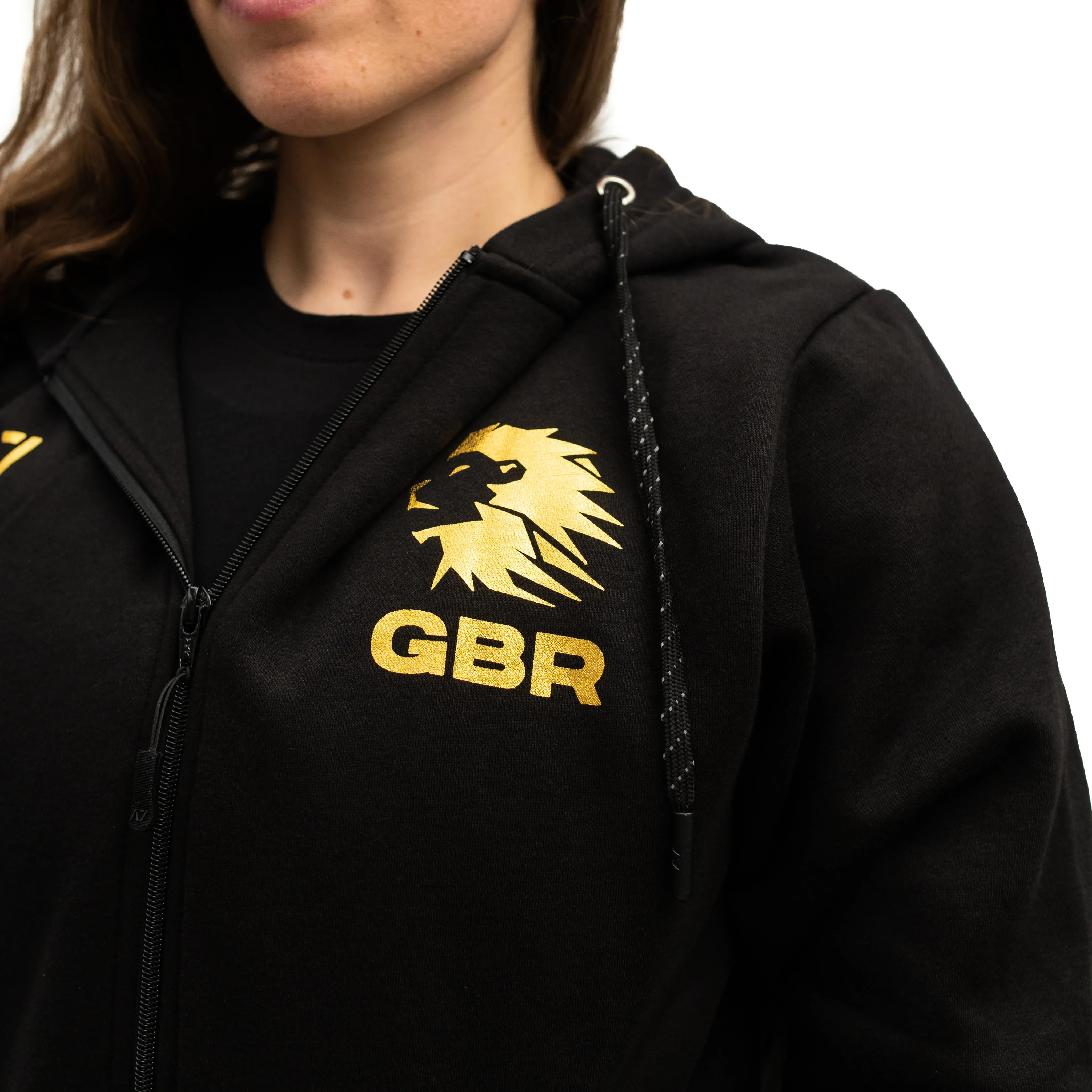 Gold Britannia Zip Up Jacket