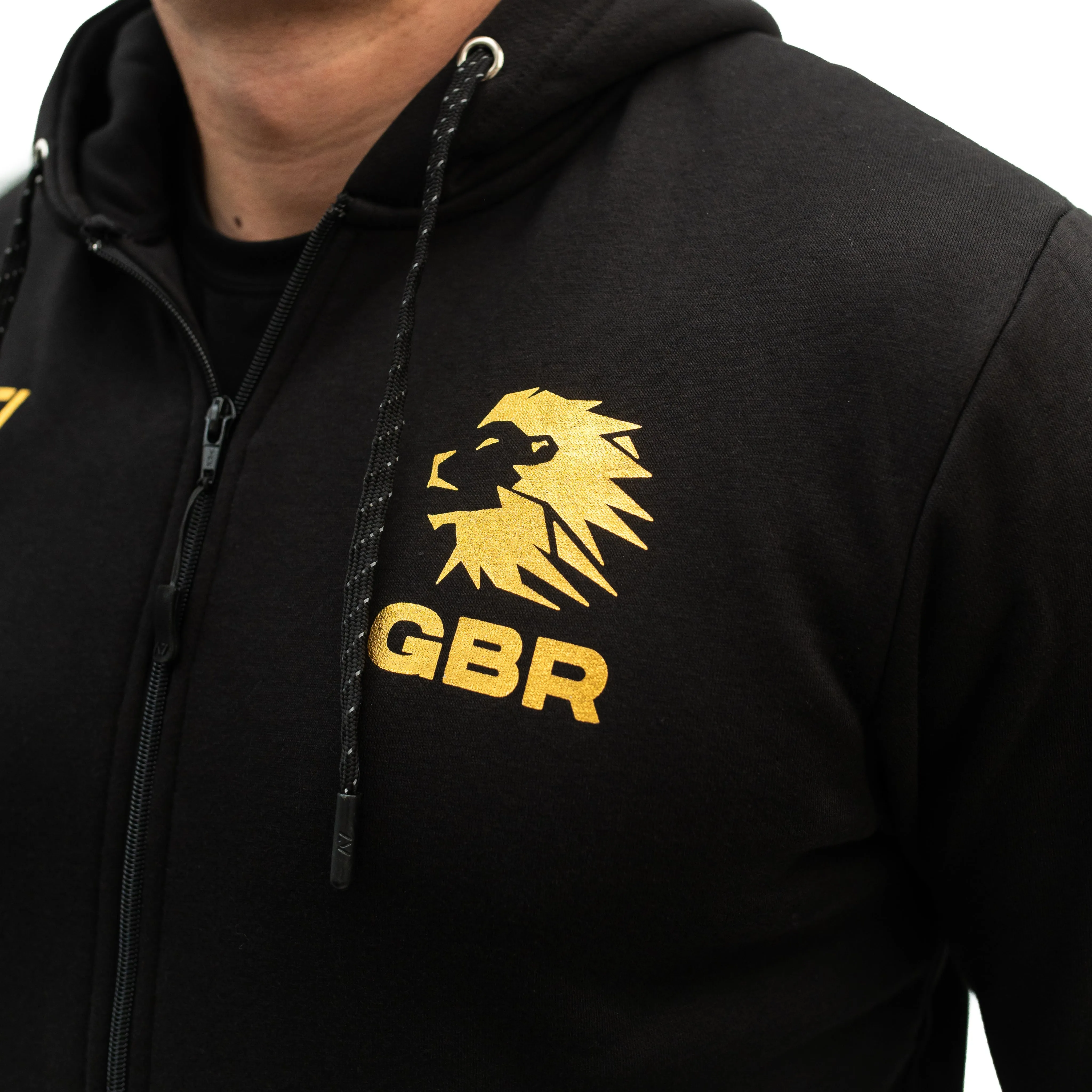 Gold Britannia Zip Up Jacket