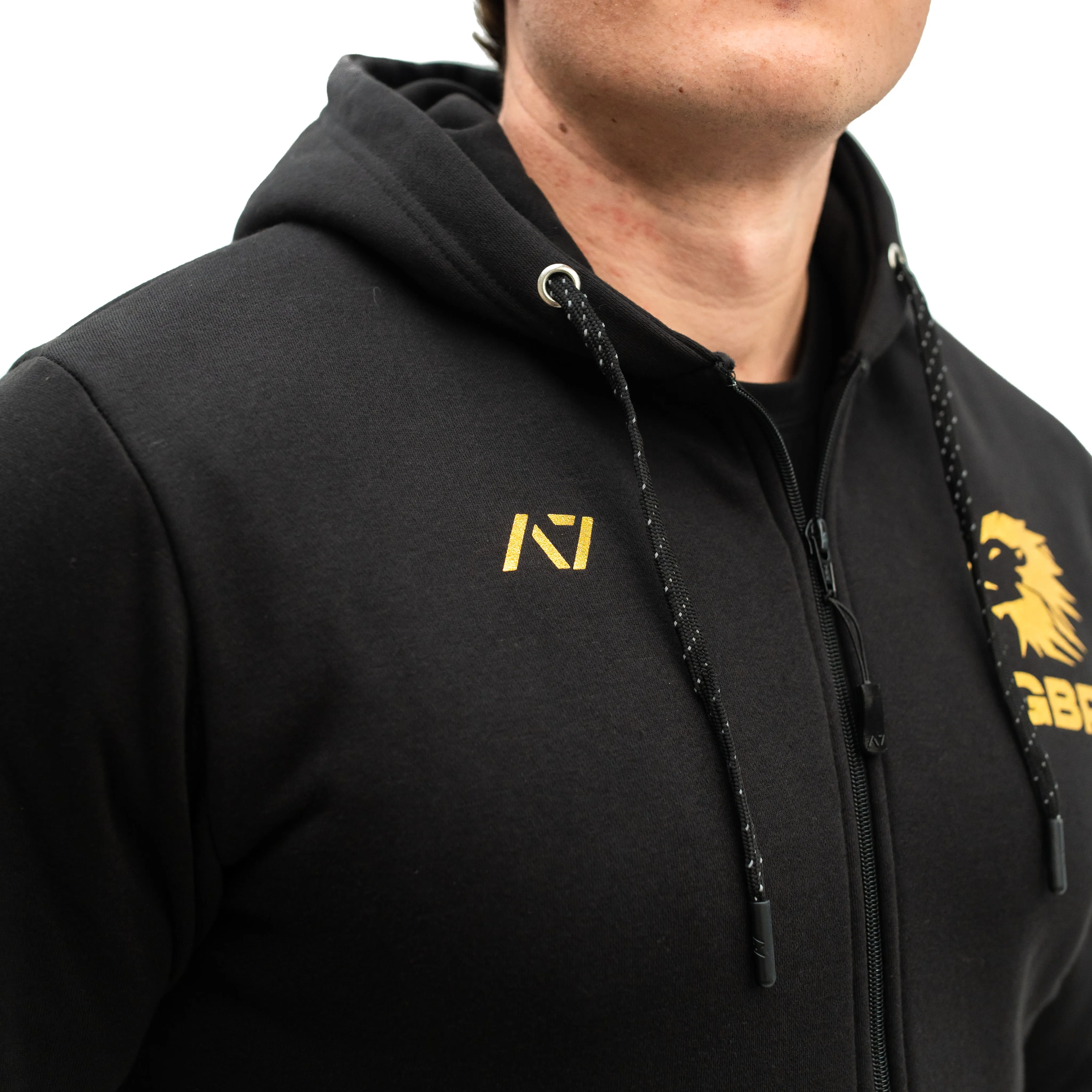 Gold Britannia Zip Up Jacket