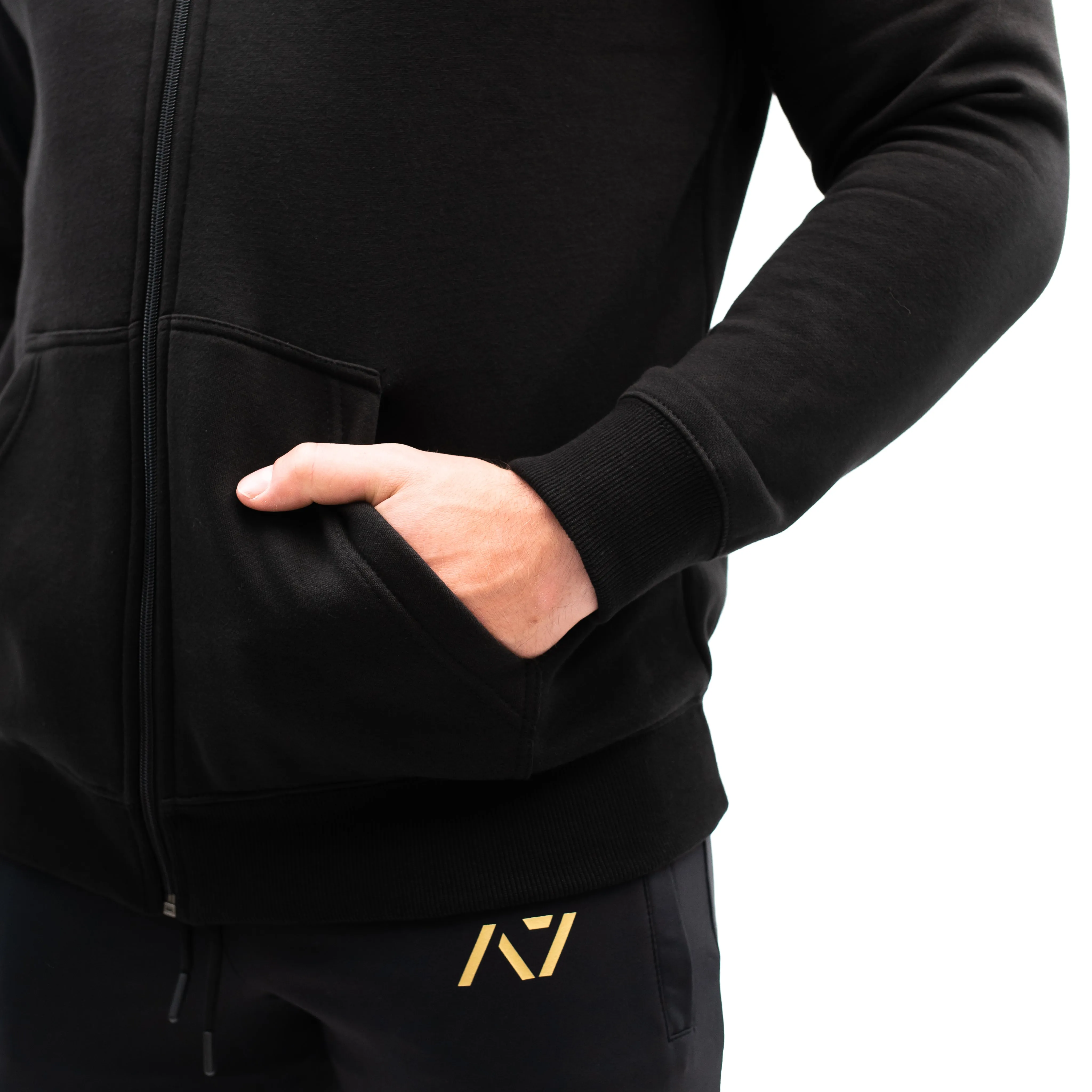 Gold Britannia Zip Up Jacket