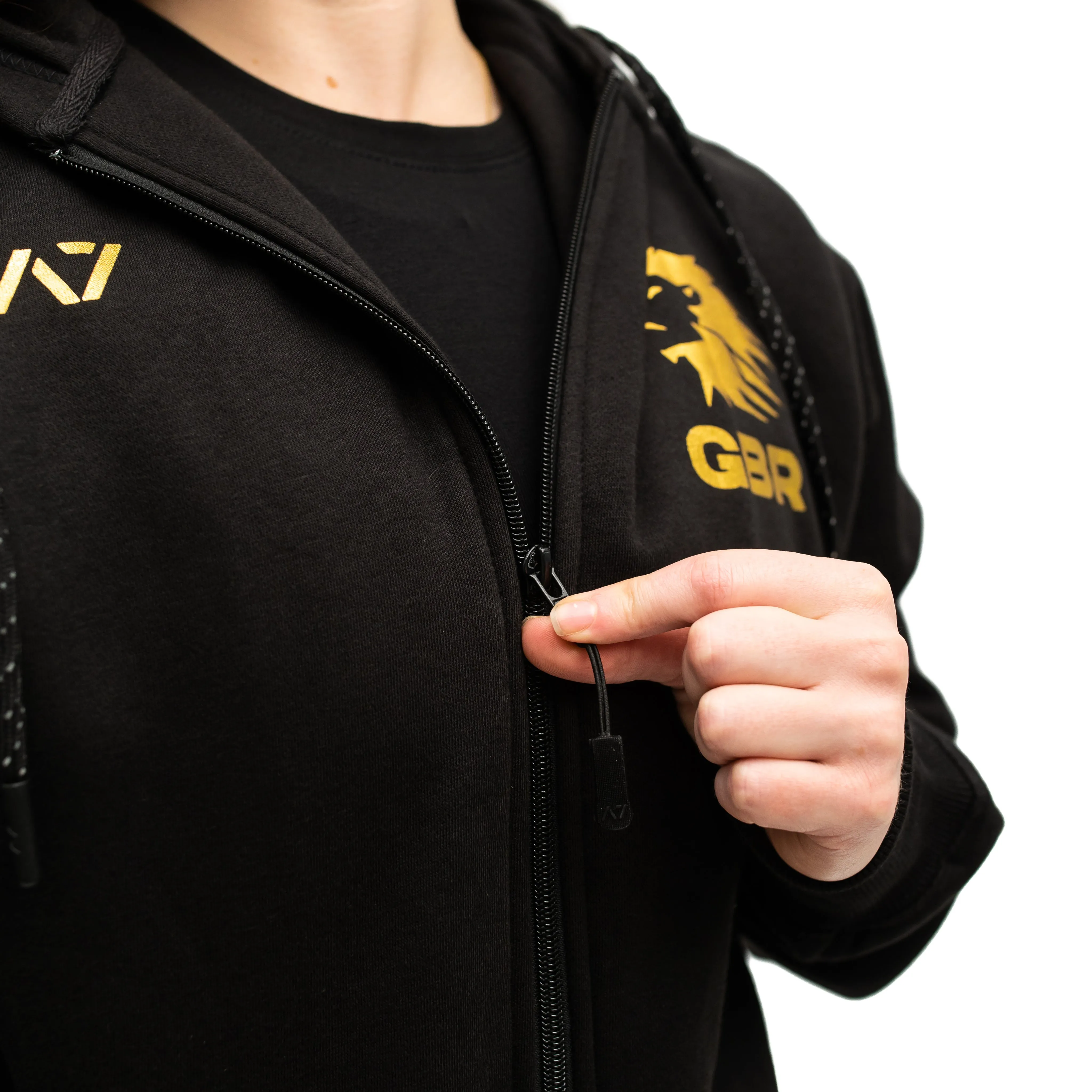 Gold Britannia Zip Up Jacket