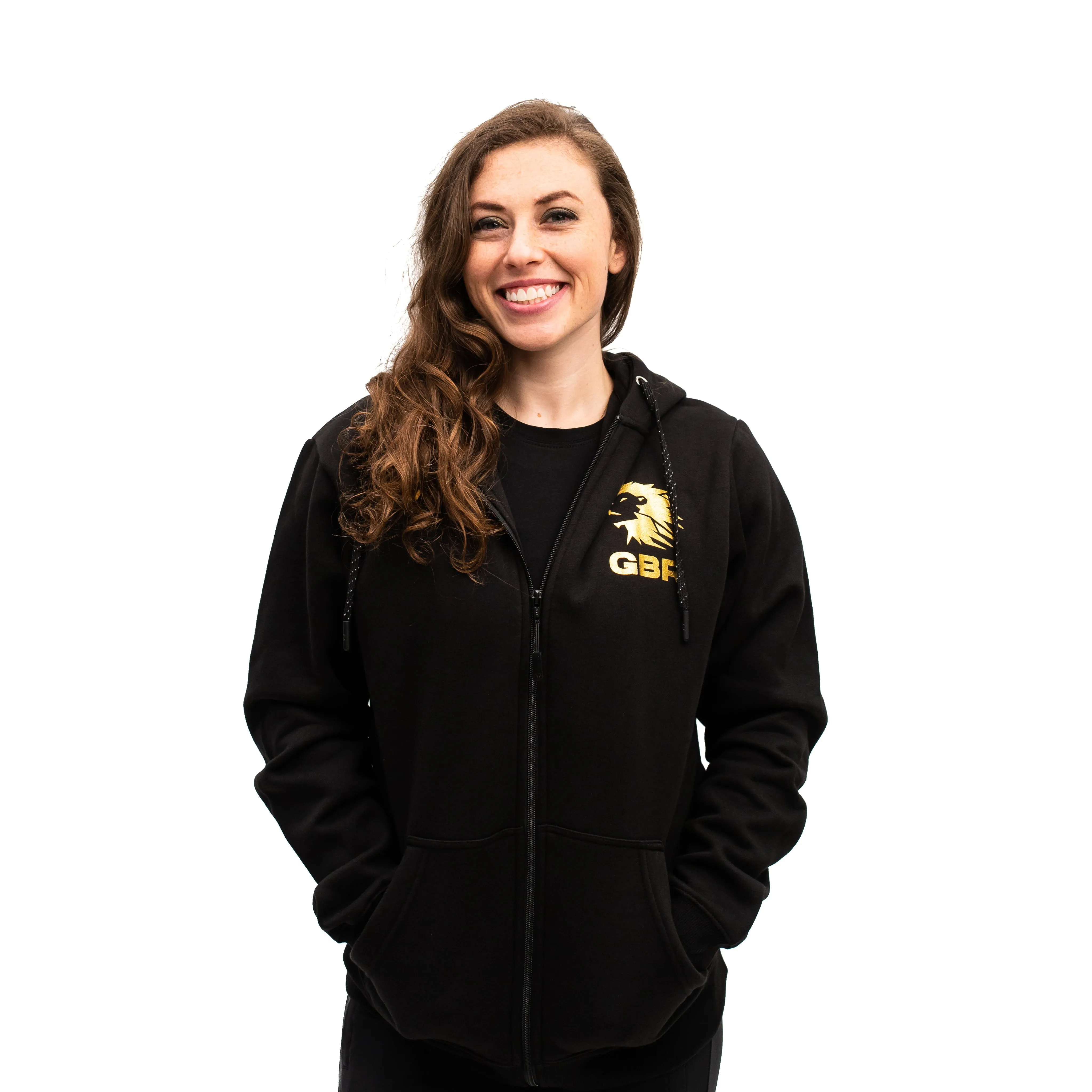 Gold Britannia Zip Up Jacket