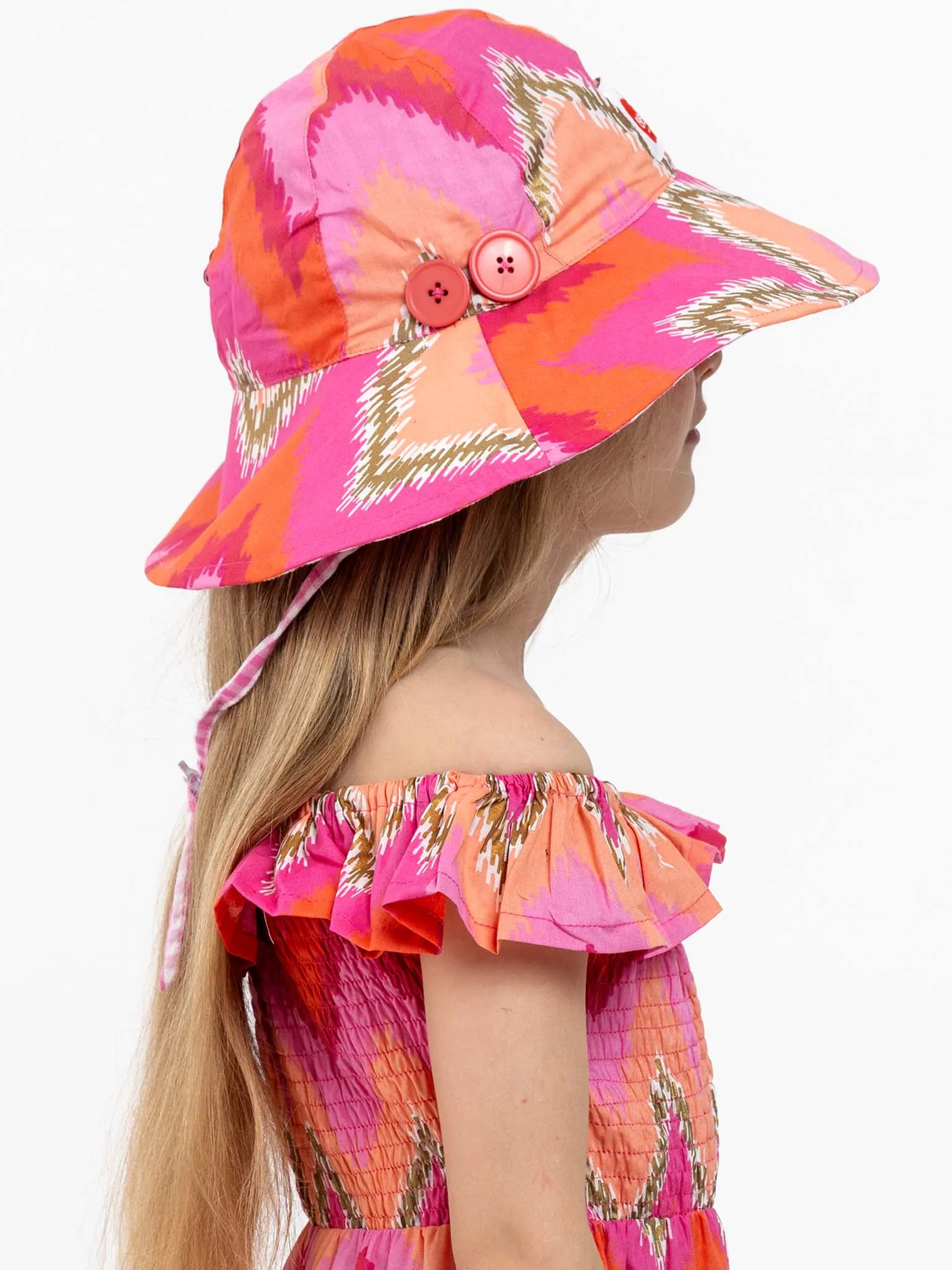 Golden Ikat Bucket Hat