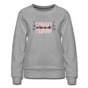 Goldendoodle Momma Floral Women’s Premium Sweatshirt