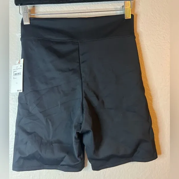 GOOD AMERICAN COMPRESSION SWIM SHORTS/ BIKE SHORTS NWT BLACK 2 (Medium) $95