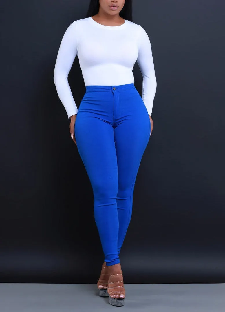 GP2100P-High Waist Stretch Pants (4 PCS)