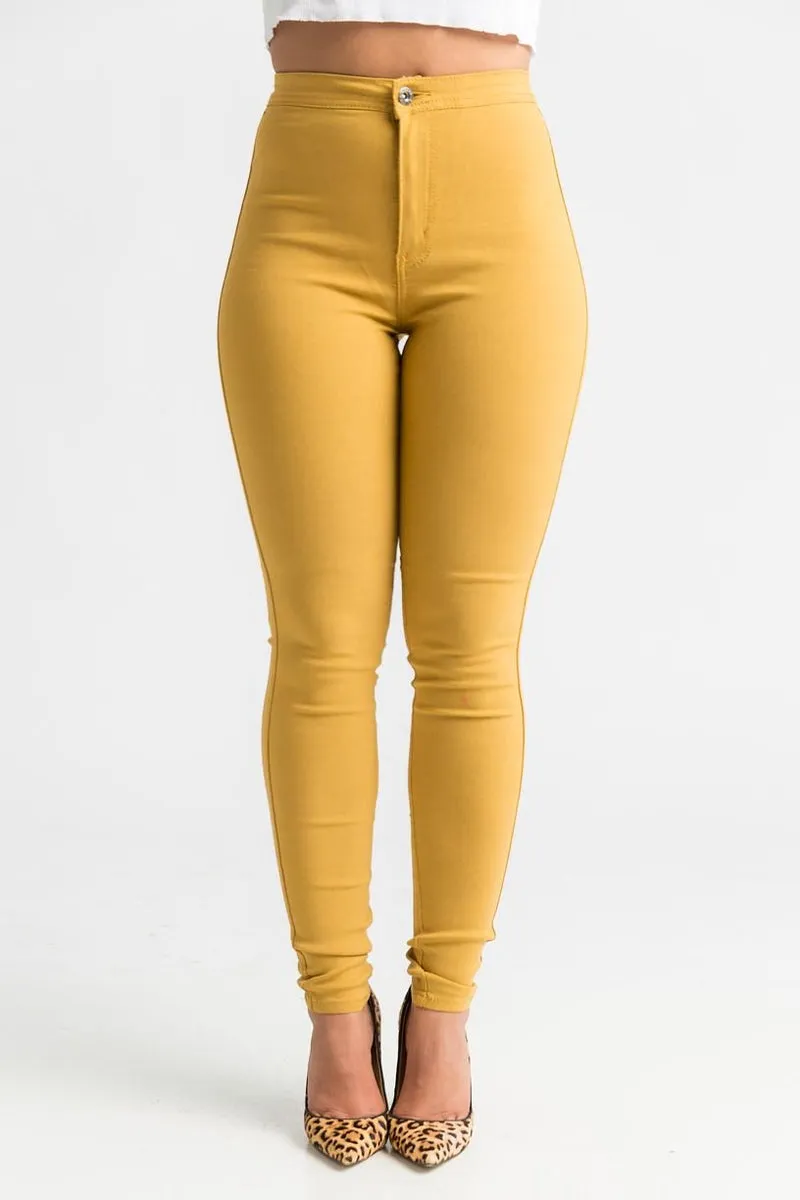 GP2100P-High Waist Stretch Pants (4 PCS)