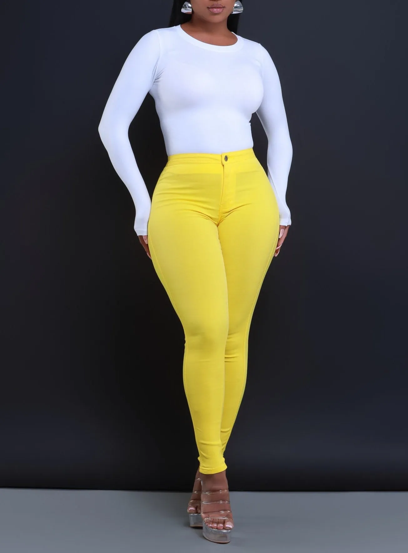 GP2100P-High Waist Stretch Pants (4 PCS)