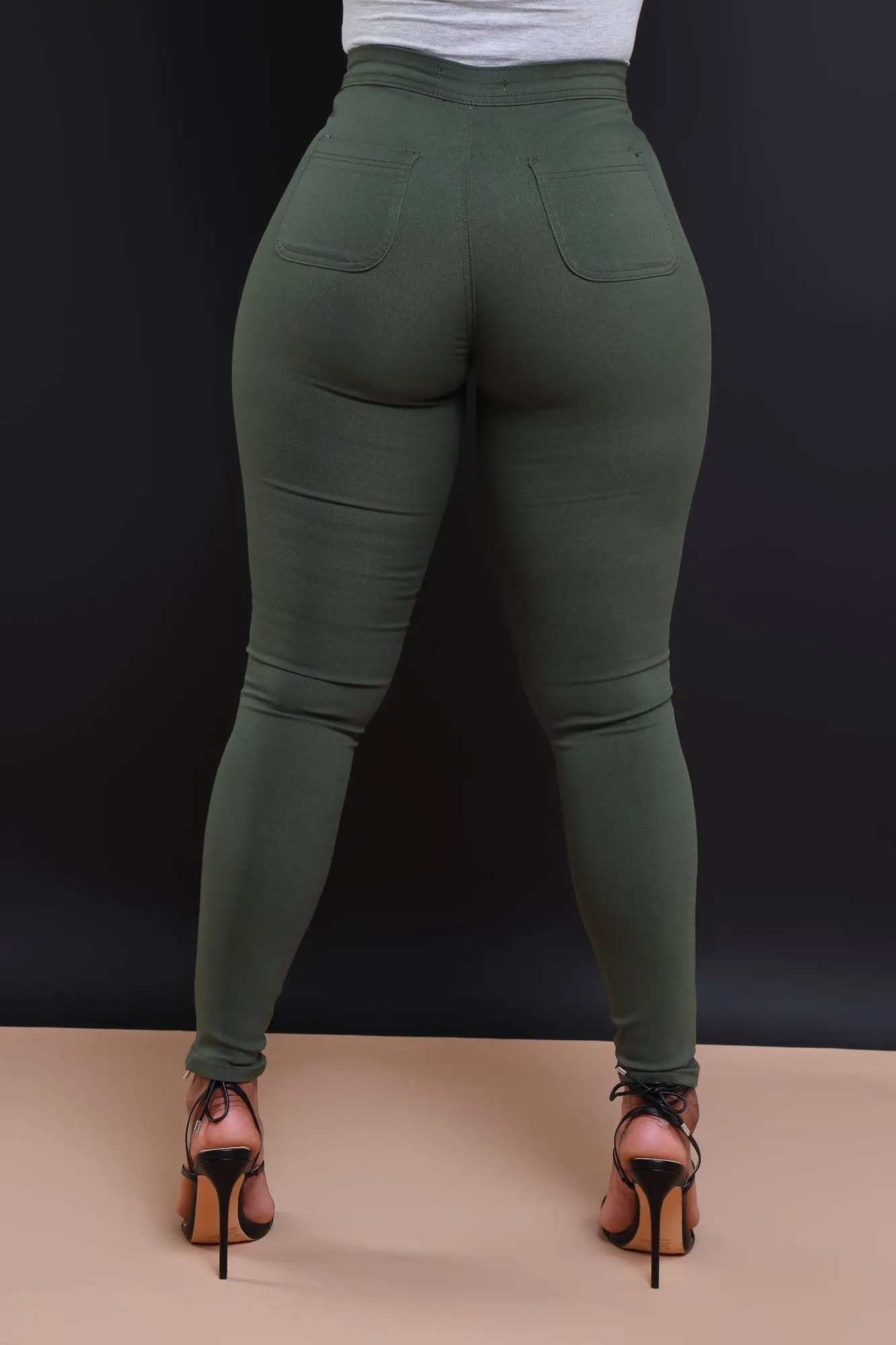 GP2100P-High Waist Stretch Pants (4 PCS)
