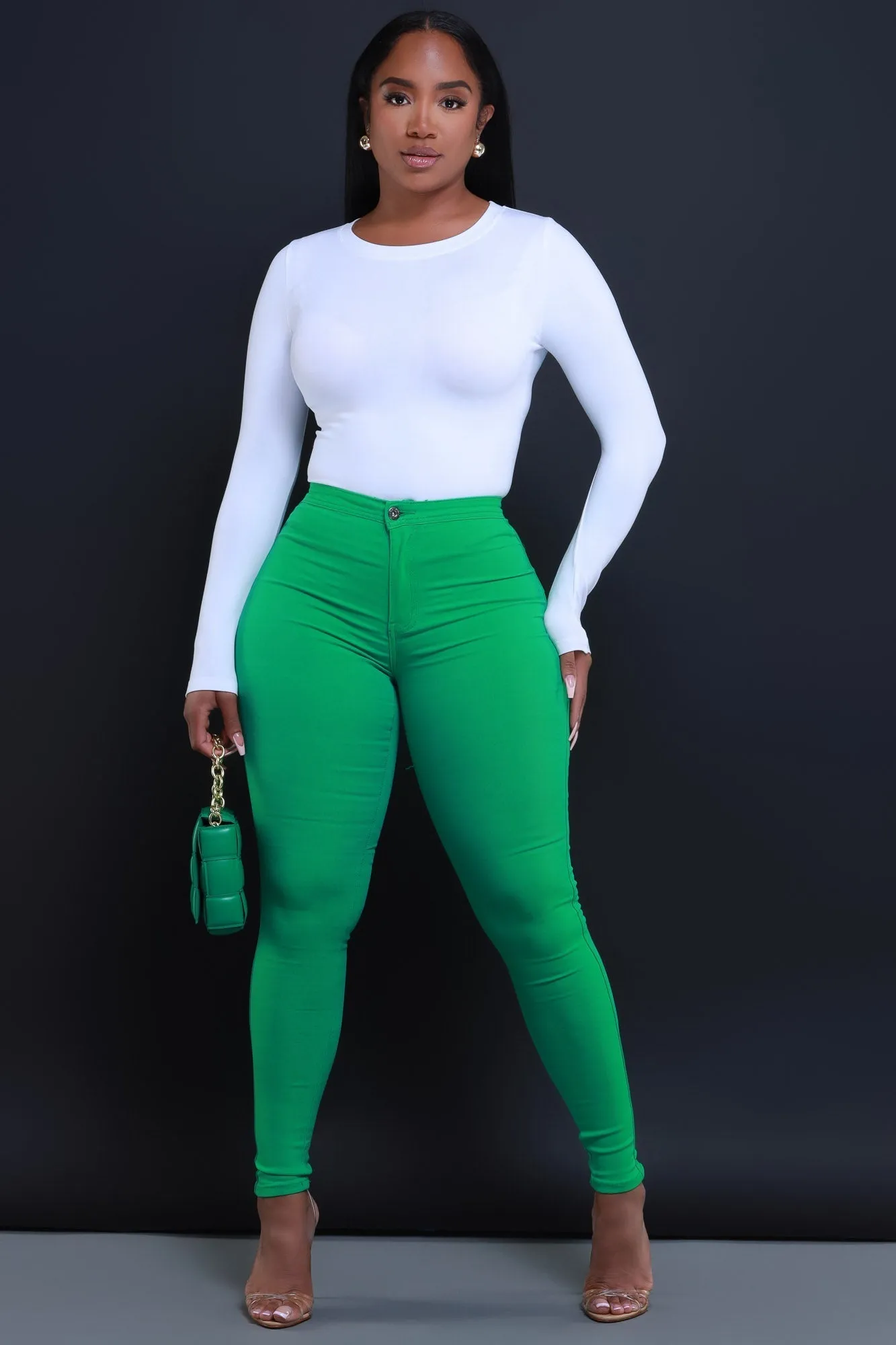 GP2100P-High Waist Stretch Pants (4 PCS)