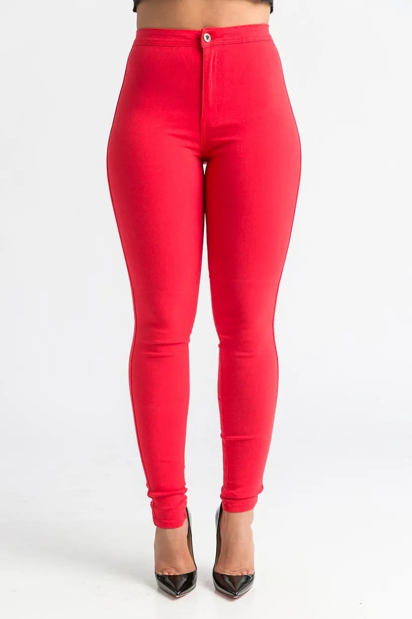 GP2100P-High Waist Stretch Pants (4 PCS)