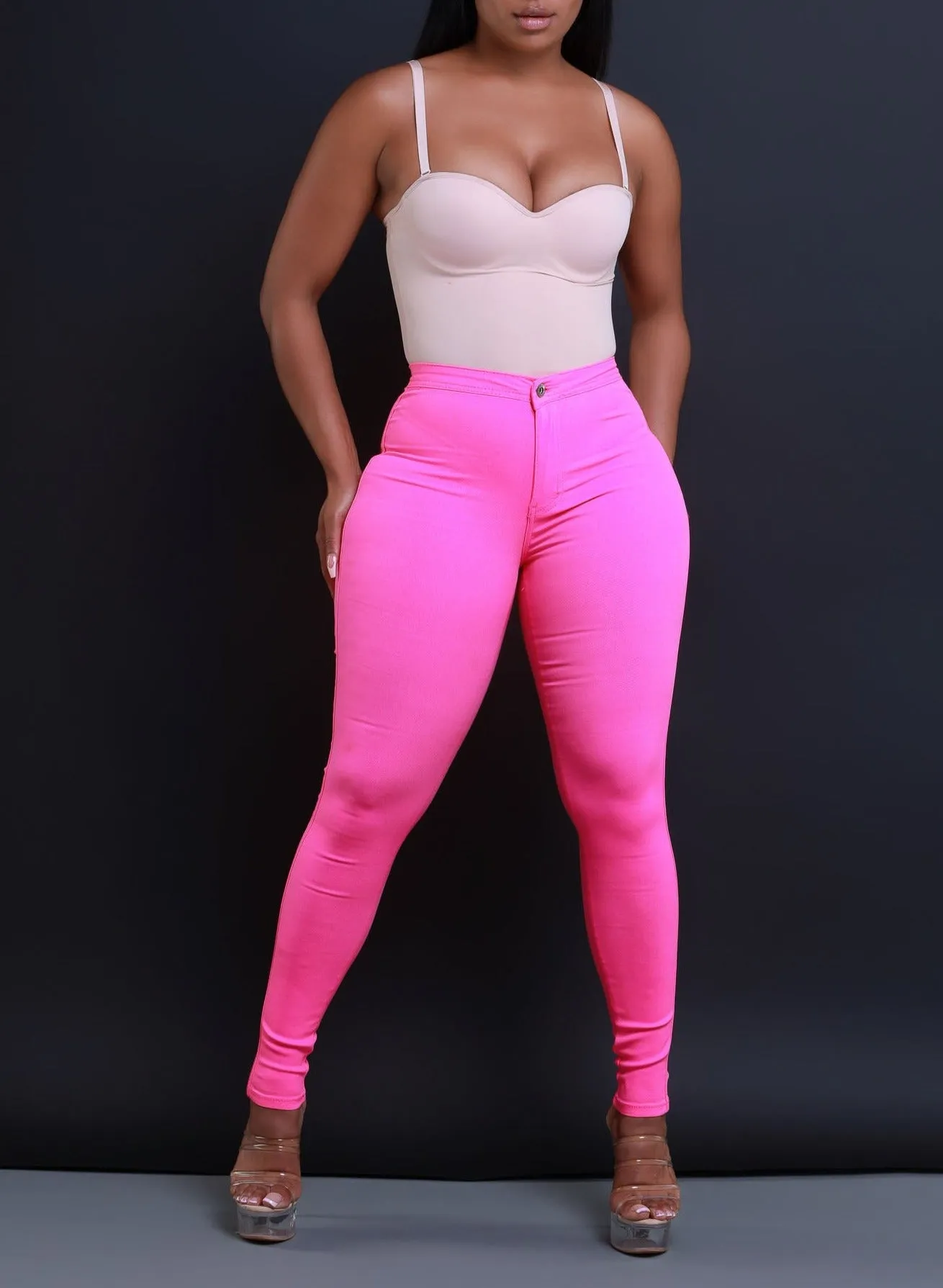 GP2100P-High Waist Stretch Pants (4 PCS)