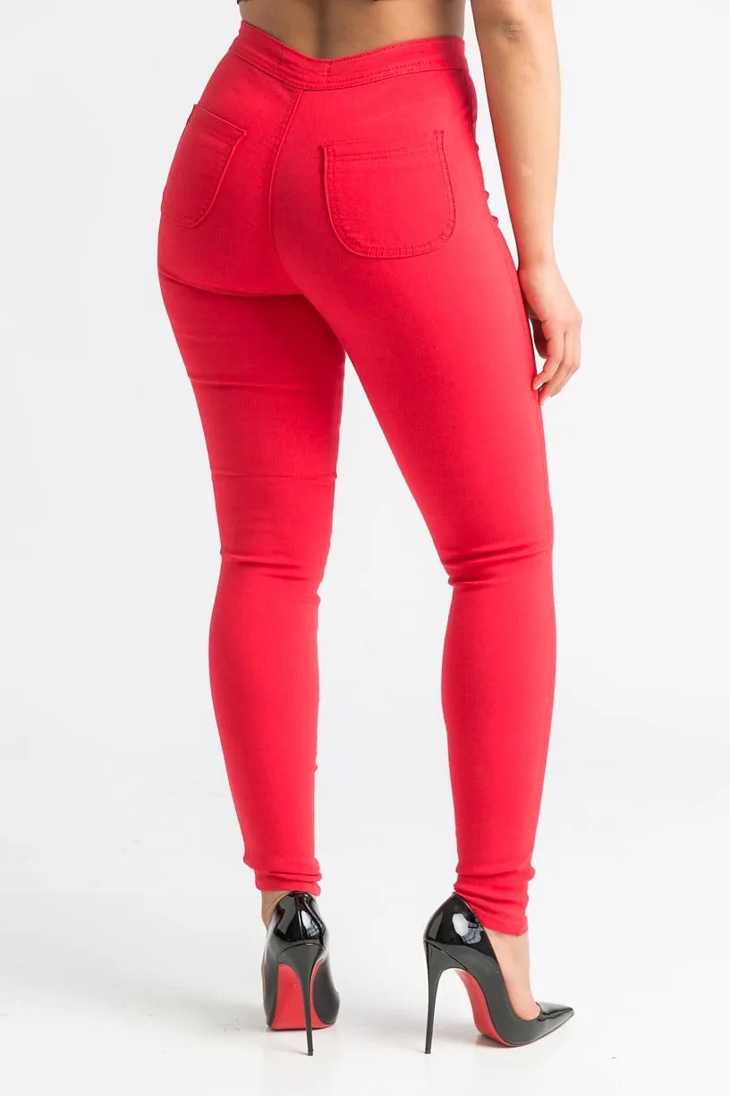 GP2100P-High Waist Stretch Pants (4 PCS)