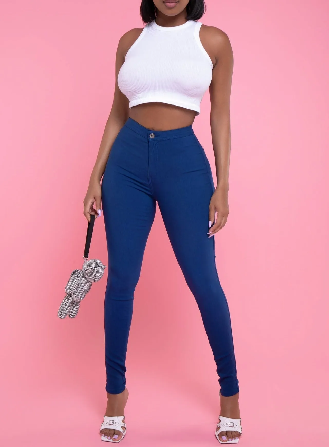 GP2100P-High Waist Stretch Pants (4 PCS)