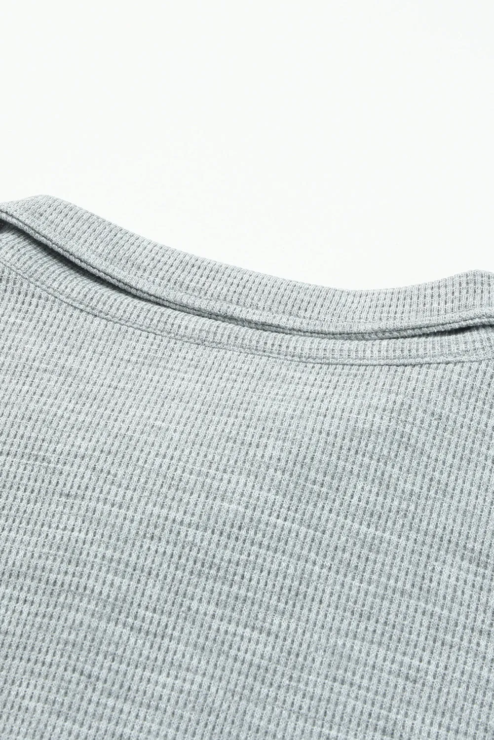 Gray Ribbed Zipper Sweatshirt and High Waist Shorts Set