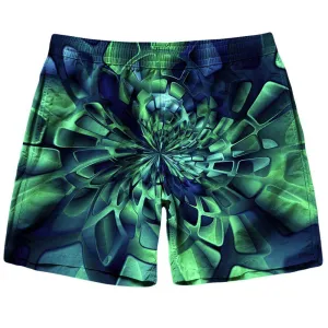 Green Fractal Shorts
