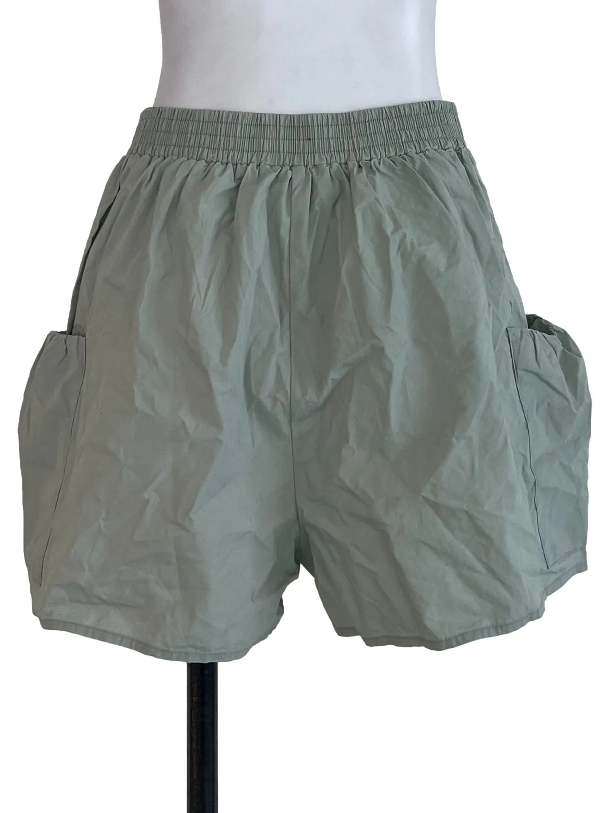 Green Pocket Shorts