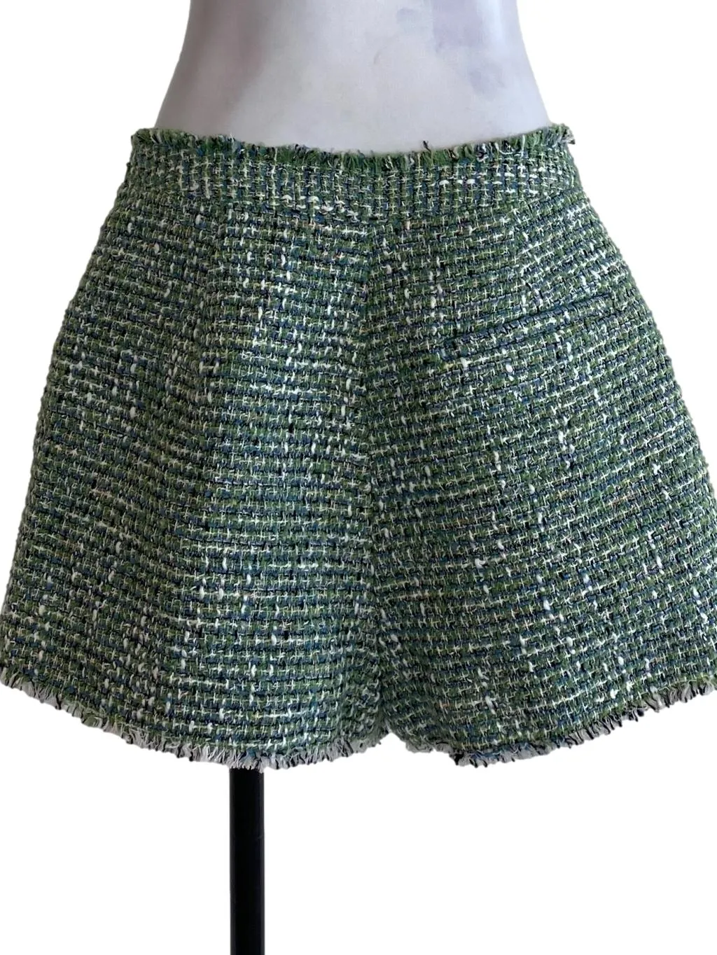 Green Tweed Skorts