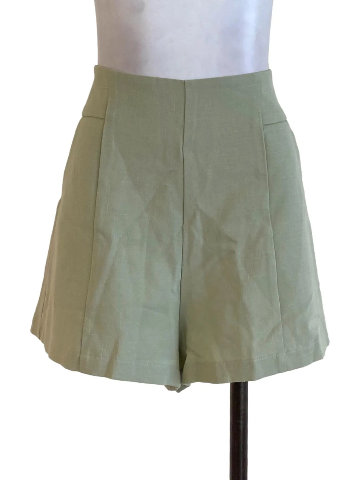 Green Twill Shorts