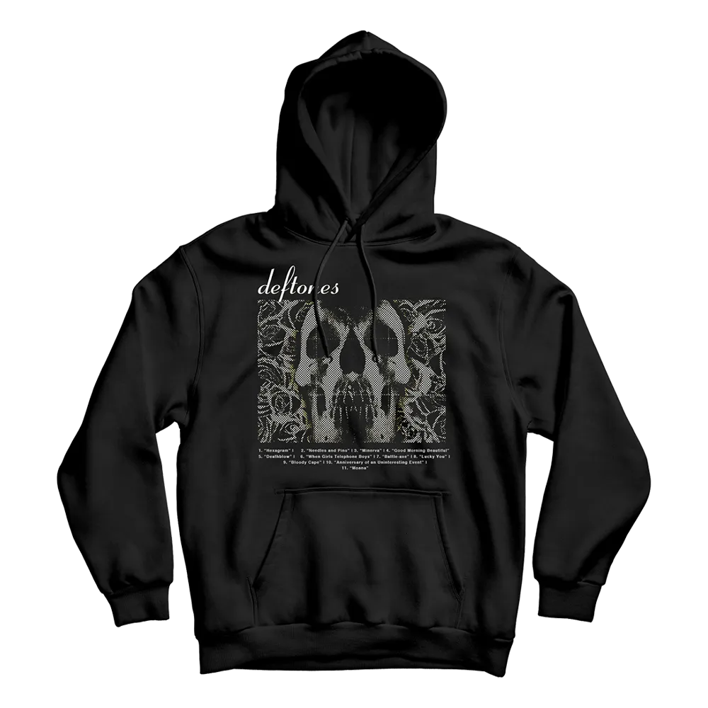 Grey Skull Tracklist Hoodie