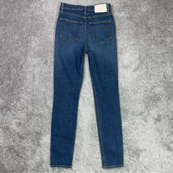 GRLFRND Kendall Jeans Women's 23 Blue Skinny High Rise Dark Denim Stretch