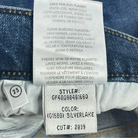 GRLFRND Kendall Jeans Women's 23 Blue Skinny High Rise Dark Denim Stretch