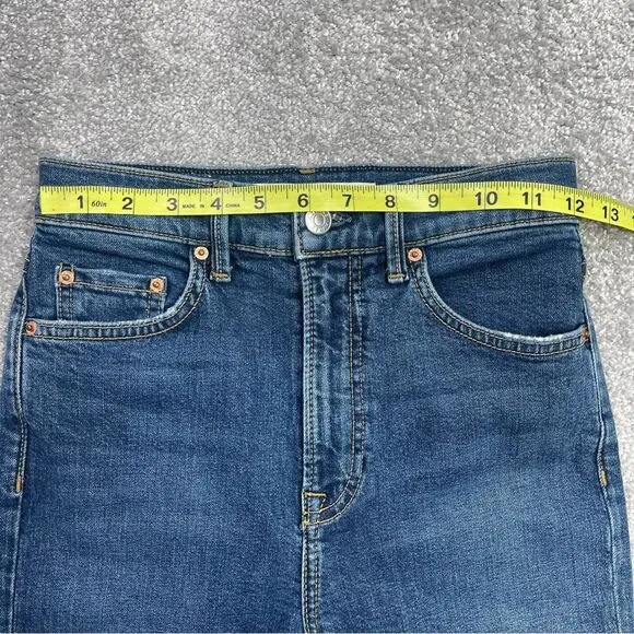 GRLFRND Kendall Jeans Women's 23 Blue Skinny High Rise Dark Denim Stretch