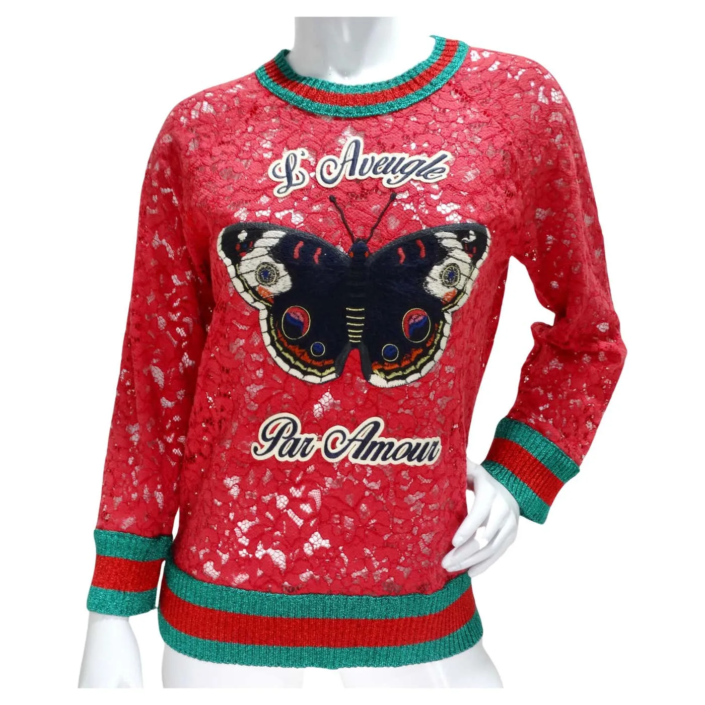 Gucci L'Aveugle Par Amour Graphic Print Sweatshirt