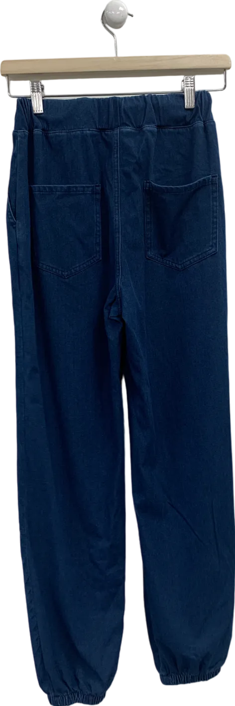 halara Blue High Waisted Pocketed Pants UK XS