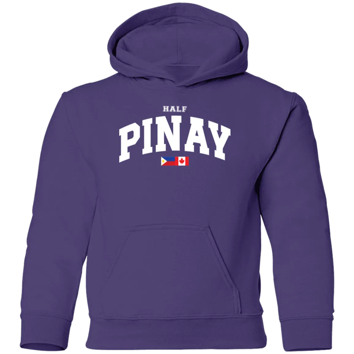 Half Pinay FILCAN Flag Youth Pullover Hoodie