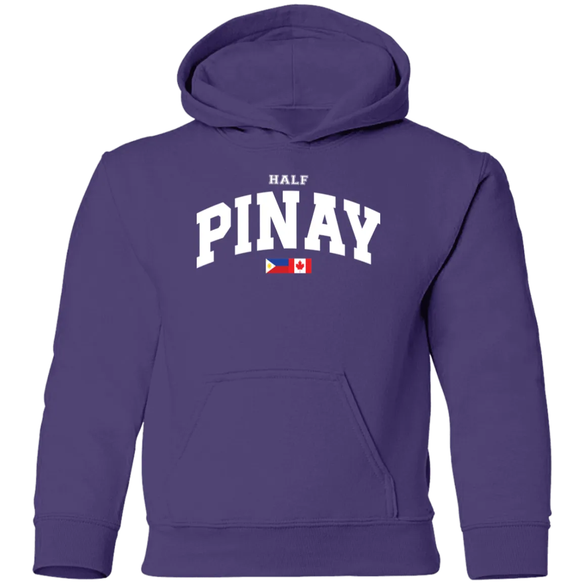 Half Pinay FILCAN Flag Youth Pullover Hoodie