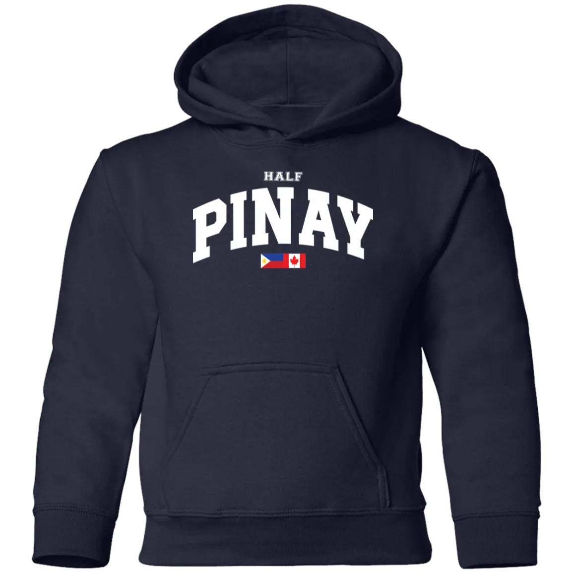 Half Pinay FILCAN Flag Youth Pullover Hoodie