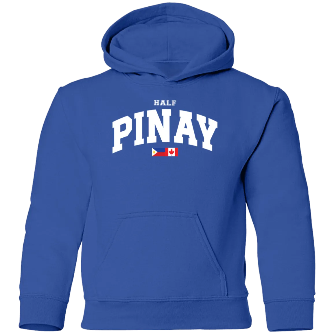 Half Pinay FILCAN Flag Youth Pullover Hoodie