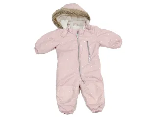 H&M pink polka dot winter bunting 9-12m