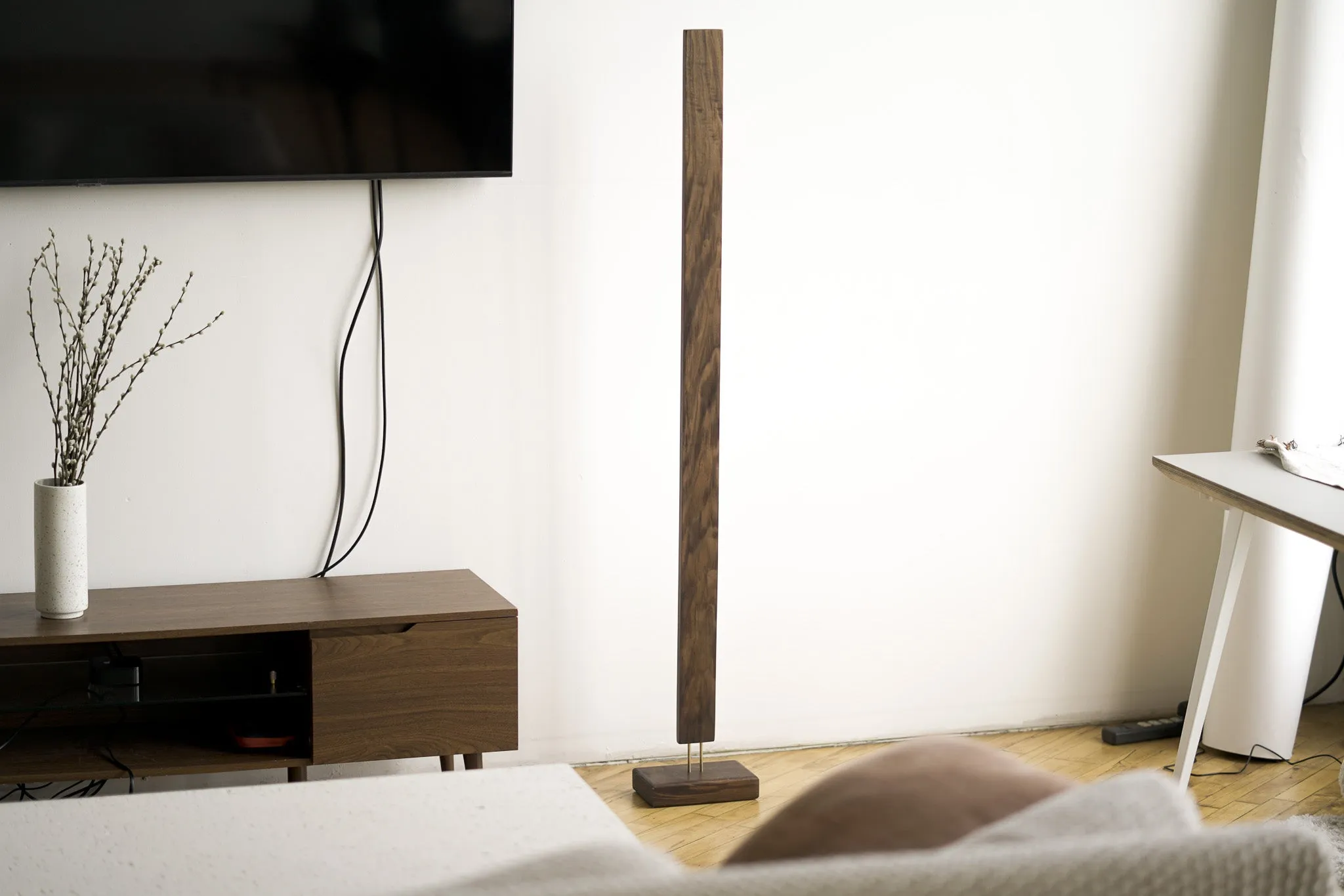 Hardwood LED Color Floor Lamp