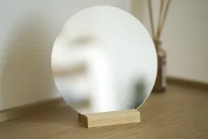 Hardwood Vanity Make Up Mirror