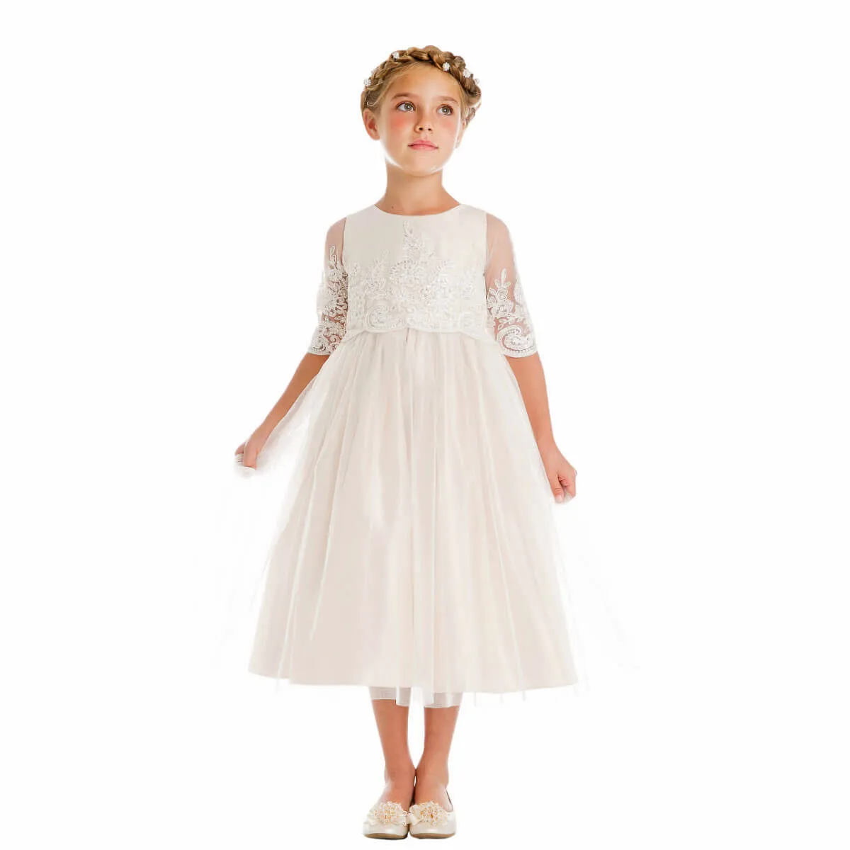 Harlow Dress - Ivory White