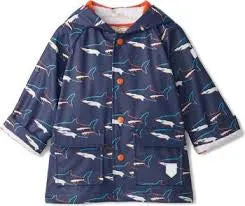 Hatley Colour Changing Sharks Splash Jacket : Sizes 2 to 12 Years
